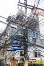 Mess of wires in favela Rocinha