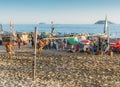 Futevolei on the beach in Ipanema, Rio de Janeiro, Brazil Royalty Free Stock Photo