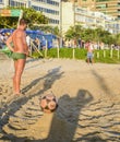 Futevolei on the beach in Ipanema, Rio de Janeiro, Brazil Royalty Free Stock Photo