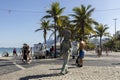 RIO DE JANEIRO, BRAZIL - Jul 19, 2020: Ipanema beach and boulevard during COVID-19 coronavirus outbreak