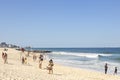 RIO DE JANEIRO, BRAZIL - Jul 19, 2020: Leblon beach during COVID-19 coronavirus outbreak