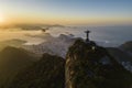 Sunrise in Rio de Janeiro With Corcovado and Sugarloaf Mountains