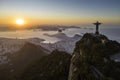 Sunrise in Rio de Janeiro With Corcovado and Sugarloaf Mountains