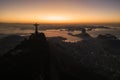 Sunrise in Rio de Janeiro With Corcovado and Sugarloaf Mountains