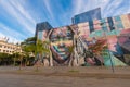 Native People Mural in Rio de Janeiro Royalty Free Stock Photo