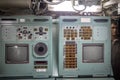 Control Panel inside the old Submarine Museum Riachuelo - Rio de Janeiro, Brazil Royalty Free Stock Photo