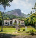 Parque Lage with Tijuca Forest and Corcovado Mountain on background - Rio de Janeiro, Brazil Royalty Free Stock Photo