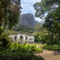 Parque Lage with Tijuca Forest and Corcovado Mountain on background - Rio de Janeiro, Brazil Royalty Free Stock Photo