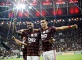 Player Reinier do Flamengo celebrates his goa