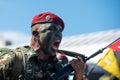 military civic parade celebrating the independence of Brazil Royalty Free Stock Photo