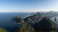 Rio de Janeiro, Brazil, Sugarloaf Cable Car, Sugarloaf Mountain, skyline, panoramic, aerial view Royalty Free Stock Photo