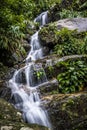 Rio De Janeiro Waterfall in Tijuca Forest Royalty Free Stock Photo