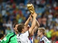 World Cup final game between Germany and Argentina at Maracana Stadium Royalty Free Stock Photo