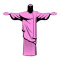 Rio de janeiro christ icon cartoon