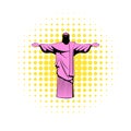 Rio de janeiro christ icon, comics style