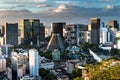 Rio de Janeiro City Downtown View by Sunset