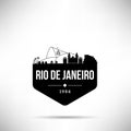 Rio de Janeiro City Modern Skyline Vector Template