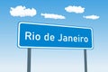 Rio de Janeiro city sign in Brazil Royalty Free Stock Photo