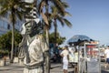 Rio de Janeiro composer Tom Jobim bronze statue in Ipanema
