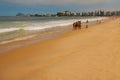 Rio de Janeiro, Copacabana beach, Brazil: Beautiful landscape with sea and beach views. The most famous beach in Rio de Janeiro Royalty Free Stock Photo