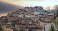 Rio de Janeiro downtown and favela Royalty Free Stock Photo