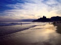 Rio de Janeiro Ipanema Beach Scenic Dusk Sunset Reflection