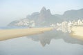 Rio de Janeiro Ipanema Beach Scenic Misty Reflection