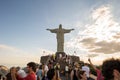 Rio de Janeiro - June 19, 2017: Christ the Redeemer in Corcovado mountain in Rio de Janeiro, Brazil