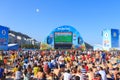 RIO DE JANEIRO - June 15: People watch game at the FIFA Fan Fest