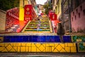 Rio de Janeiro - June 21, 2017: The Selaron Steps in the historic center of Rio de Janeiro, Brazil