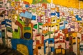 Rio de Janeiro - June 21, 2017: Street art in the Favela of Santa Marta in Rio de Janeiro, Brazil Royalty Free Stock Photo