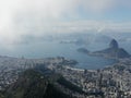 Rio de Janeiro landscape - view from Corcovado Royalty Free Stock Photo