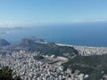 Rio de Janeiro landscape - view from Corcovado Royalty Free Stock Photo