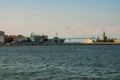 RIO DE JANEIRO: Little castle on a small Fiscal island in Guanabara Bay stands out in the landscape and is an attraction Royalty Free Stock Photo