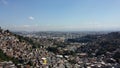 Rio de Janeiro, RJ, Brazil - 24 August, 2016 - Aerial view of favela