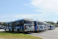 Bus BRT fleet at Alvorada terminal
