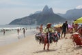 Rio de Janeiro's beaches are crowded on the eve of the Carnival