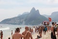 Rio de Janeiro's beaches are crowded on the eve of the Carnival