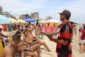 Rio de Janeiro's beaches are crowded on the eve of the Carnival