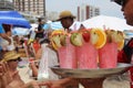 Rio de Janeiro's beaches are crowded on the eve of the Carnival