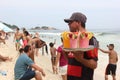 Rio de Janeiro's beaches are crowded on the eve of the Carnival