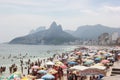 Rio de Janeiro's beaches are crowded on the eve of the Carnival