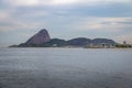 Rio de Janeiro skyline view from Guanabara bay with Sugar Loaf Mountain - Rio de Janeiro, Brazil Royalty Free Stock Photo