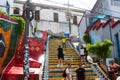 RIO DE JANEIRO: Stairway Selaron in Rio de Janeiro, Brazil. It`s world-famous work of Chilean artist Jorge Selaron