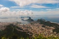 Rio de Janeiro, Sugar Loaf, Brazil: Mountain resembling inverted funnel behind Urca hill. Tourist site in the former capital of