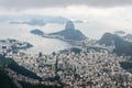 Rio de Janeiro - view of Botafogo Bay and Sugarloaf mountain Royalty Free Stock Photo