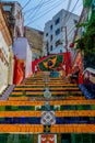 RIO DE JANERIO, BRAZIL - Dec 01, 2015: The Colourful Streets of Rio de Janeiro