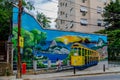 RIO DE JANERIO, BRAZIL - Dec 01, 2015: The Colourful Streets of Rio de Janeiro
