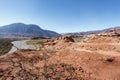 Rio de las Conchas river and Red rocks of Quebrada de Cafayate, Salta, Argentina