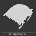 Rio Grande do Sul State map icon